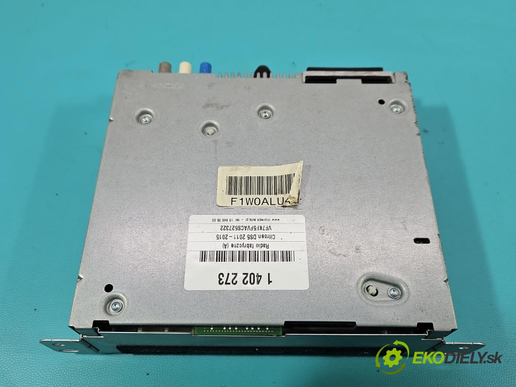 Citroen DS5 2011-2015 1.6 THP 156 HP automatic 115 kW 1598 cm3 5- Radio originál 9808377080