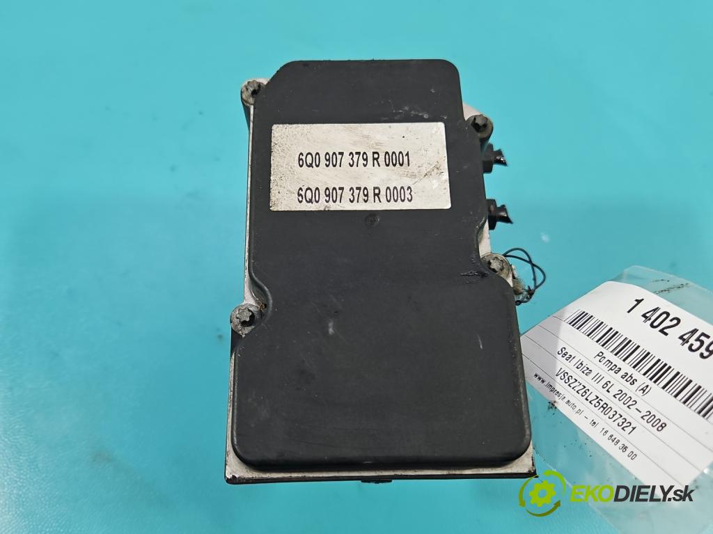 Seat Ibiza III 6L 2002-2008 1.4 16V 101 hp manual 74 kW 1390 cm3 5- čerpadlo abs 0265800363 (Pumpy brzdové)