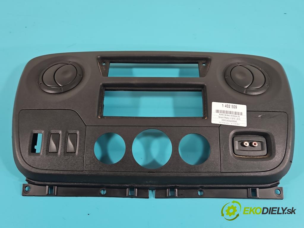 Renault Master III 2010-2019 2.3 dci 145 HP manual 107 kW 2299 cm3 5- Mřížka: kúrenia stredová 682600025R (Mriežky kúrenia (fukáre))