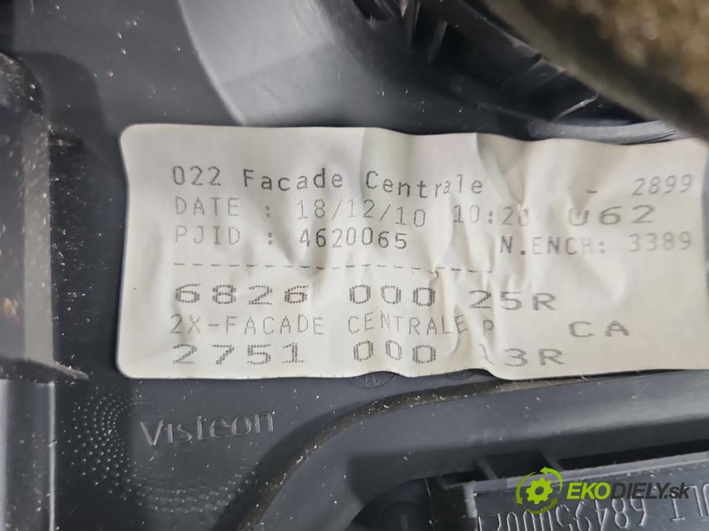 Renault Master III 2010-2019 2.3 dci 145 HP manual 107 kW 2299 cm3 5- Mřížka: kúrenia stredová 682600025R (Mriežky kúrenia (fukáre))