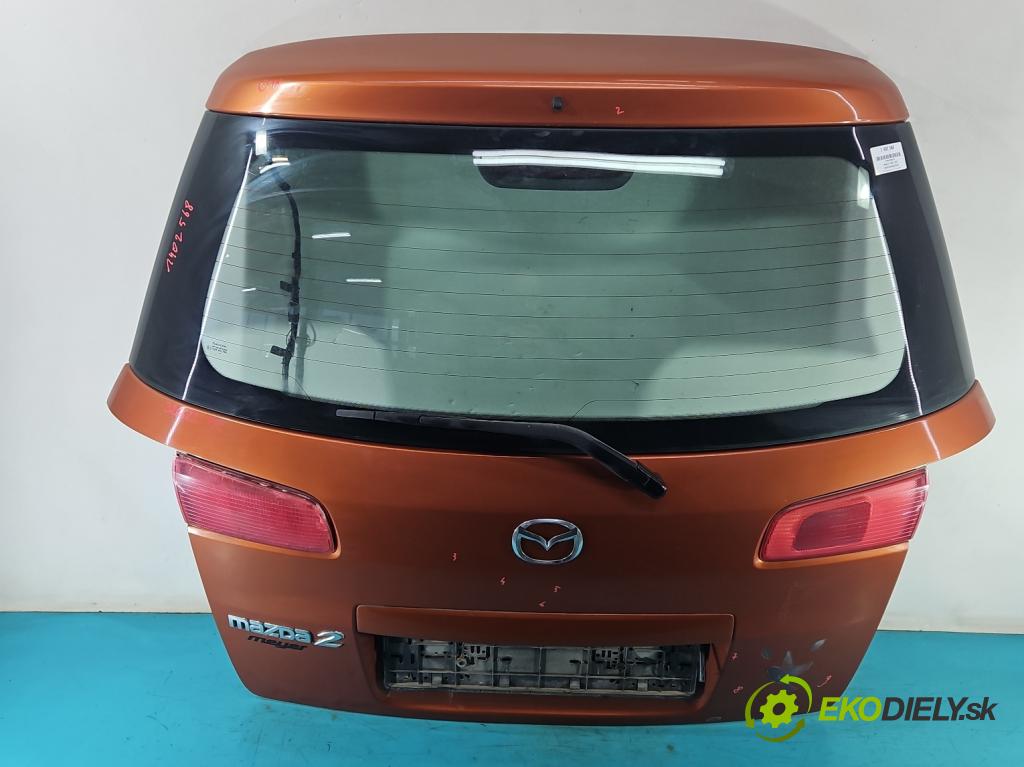 Mazda 2 I 2003-2007 1.4 16V 80 hp manual 59 kW 1388 cm3 5- zadní kufrové dveře  (Zadní kapoty)