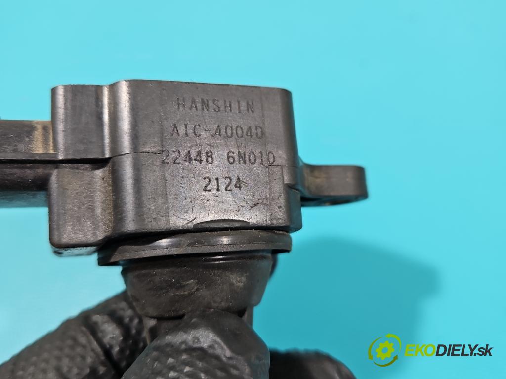 Nissan Primera P12 2001-2007 1.8 16V 116 HP manual 85 kW 1769 cm3 5- cievka zapaľovacia 224486N010 (Zapaľovacie cievky, moduly)