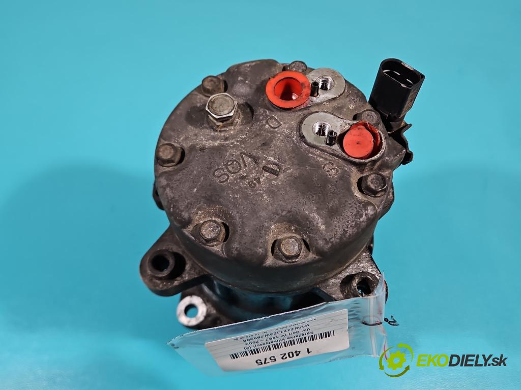 Vw Golf IV 1997-2003 1.9 tdi 101 hp manual 74 kW 1896 cm3 5- Kompresor: klíma 1J0820803K (Kompresory)