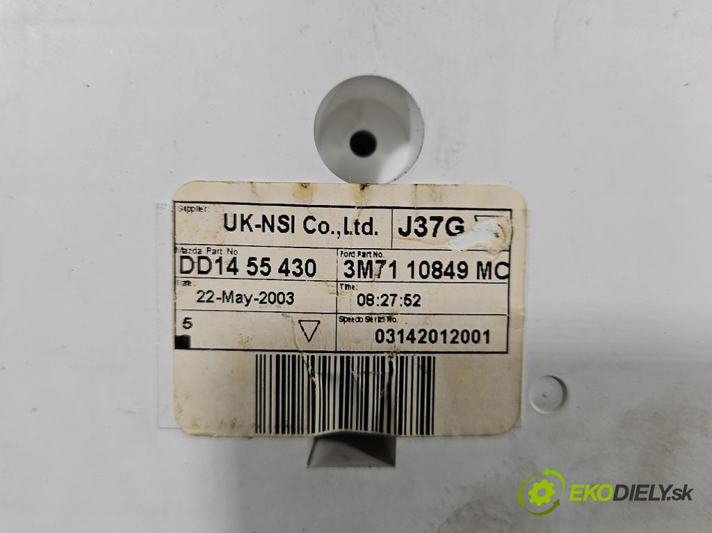 Mazda 2 I 2003-2007 1.4 16V 80 HP manual 59 kW 1388 cm3 5- riadiaca jednotka motora 2U7A-12A650-TG