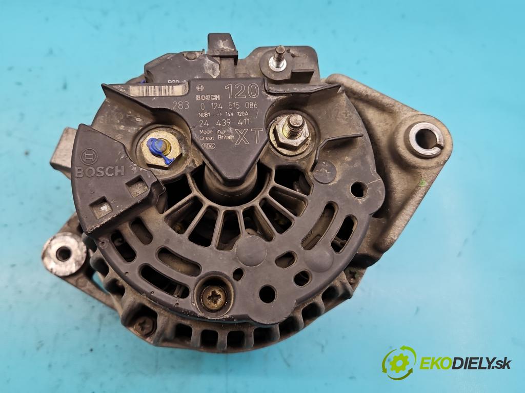 Opel Zafira A 1999-2005 1.8 16v 116 HP manual 85 kW 1796 cm3 5- Alternator 0124515086 (Alternátory)