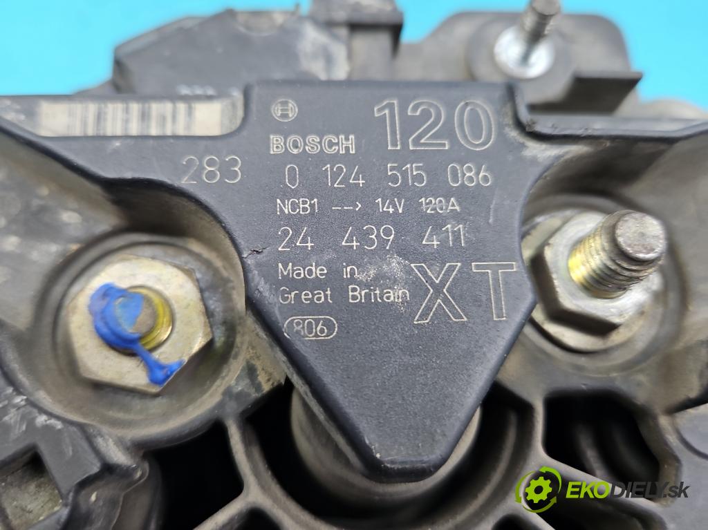 Opel Zafira A 1999-2005 1.8 16v 116 HP manual 85 kW 1796 cm3 5- Alternator 0124515086 (Alternátory)