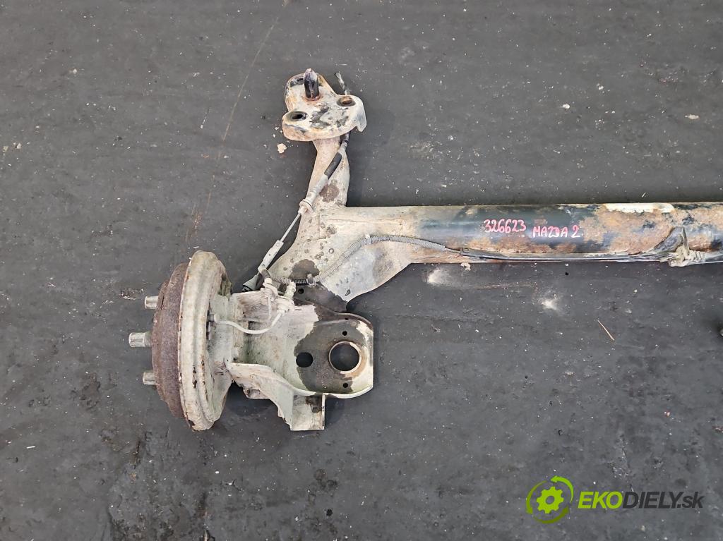 Mazda 2 I 2003-2007 1.4 16V 80 hp manual 59 kW 1388 cm3 5- zadní výztuha  (Výztuhy zadní)