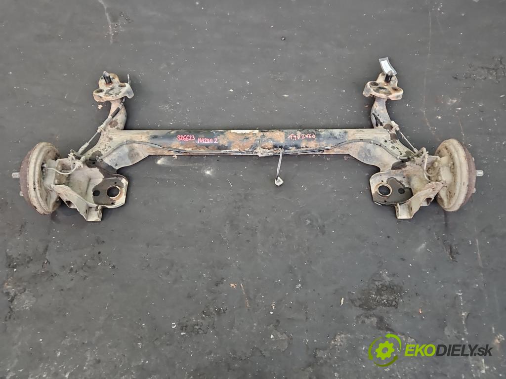 Mazda 2 I 2003-2007 1.4 16V 80 hp manual 59 kW 1388 cm3 5- zadní výztuha  (Výztuhy zadní)