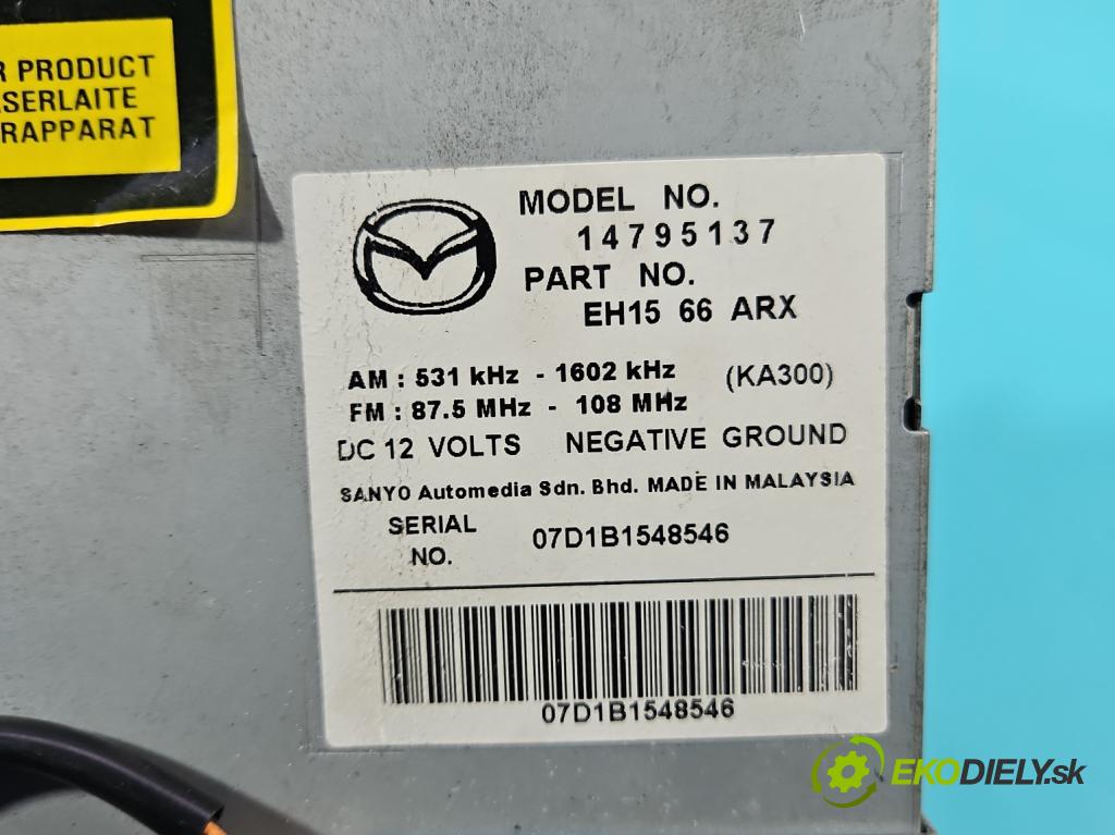 Mazda Cx-7 2.3 T 260 HP manual 191 kW 2261 cm3 5- Radio originál 14795137