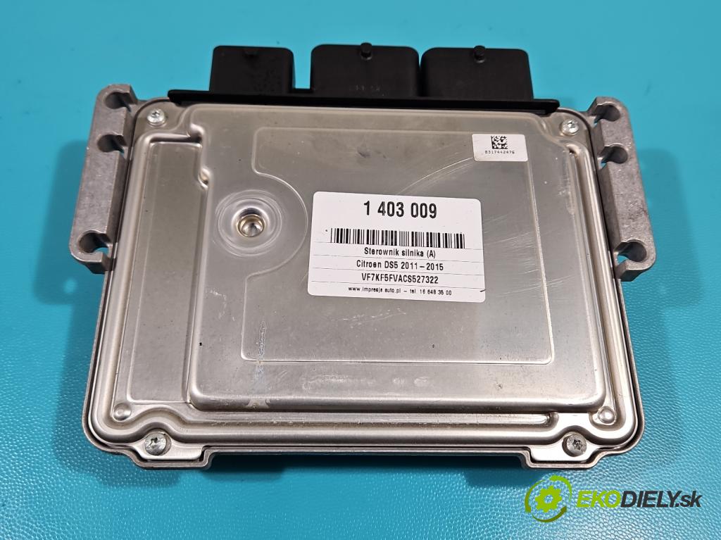 Citroen DS5 2011-2015 1.6 THP 156 HP automatic 115 kW 1598 cm3 5- riadiaca jednotka motora 0261S06621
