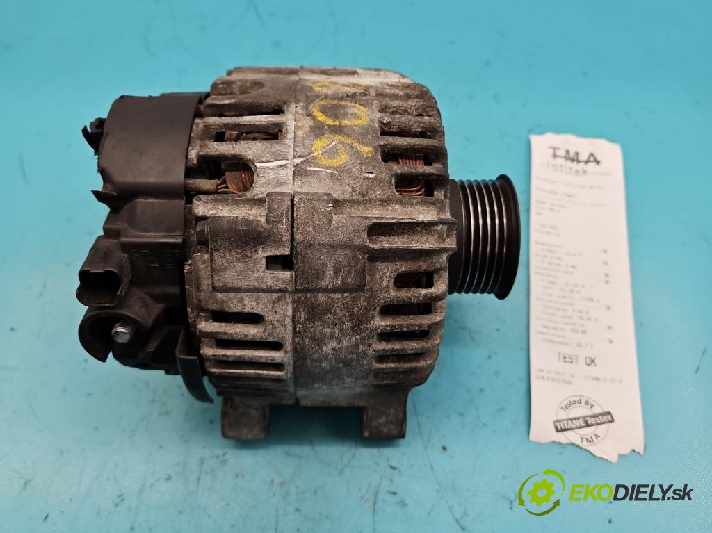 Citroen C2 1.4 hdi 68 HP manual 50 kW 1398 cm3 3- Alternator 9646476280 (Alternátory)