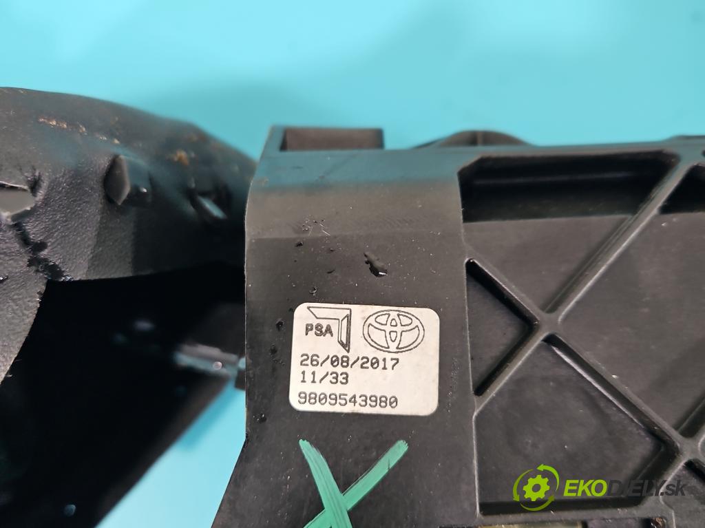 Toyota Proace II 2016- 2.0 D4D 122 HP manual 90 kW 1997 cm3 5- Páka: Změny: stupeň,rýchlosť 9809543980 (Rýchlostná páka (kulisa))