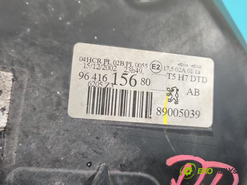 Peugeot 307 2.0 hdi 107 HP manual 79 kW 1997 cm3 5- Reflektor: pravý 9641615680 (Pravé)