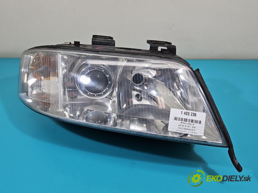 Audi A6 C5 1997-2004 2.4 V6 165 HP automatic 121 kW 2393 cm3 5- Reflektor: pravý  (Pravé)