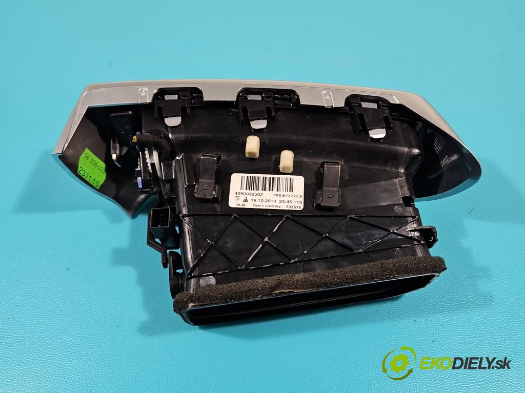 Porsche Cayenne II 2010-2017 4.8 V8 Turbo 500KM automatic 368 kW 4806 cm3 5- Mřížka: kúrenia stredová 7P5819727A (Mriežky kúrenia (fukáre))