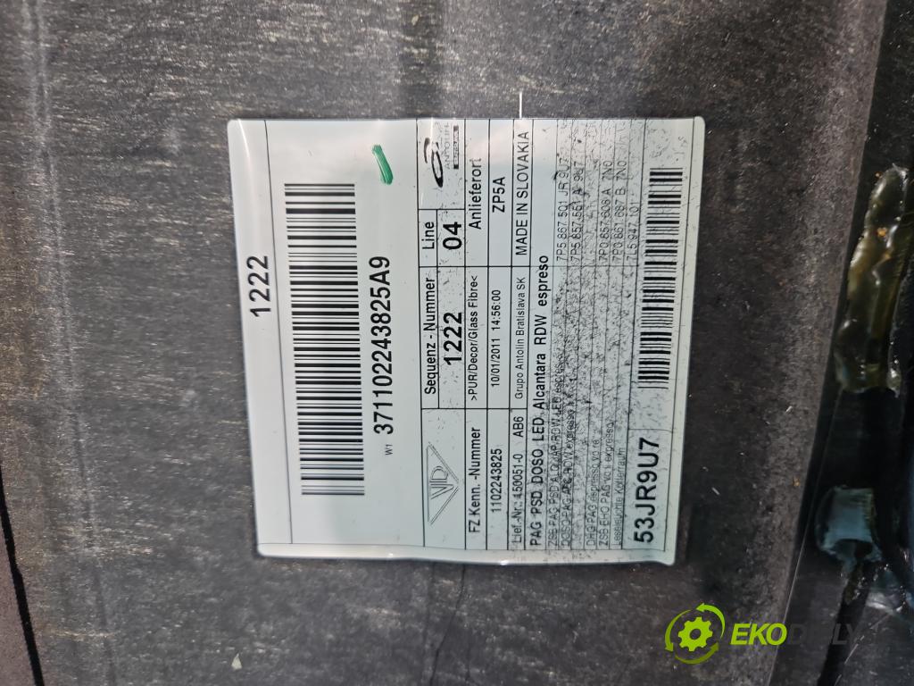 Porsche Cayenne II 2010-2017 16el, hnedá ALCANTARA 6pin poškozené: spojovacie prvky: plastov
