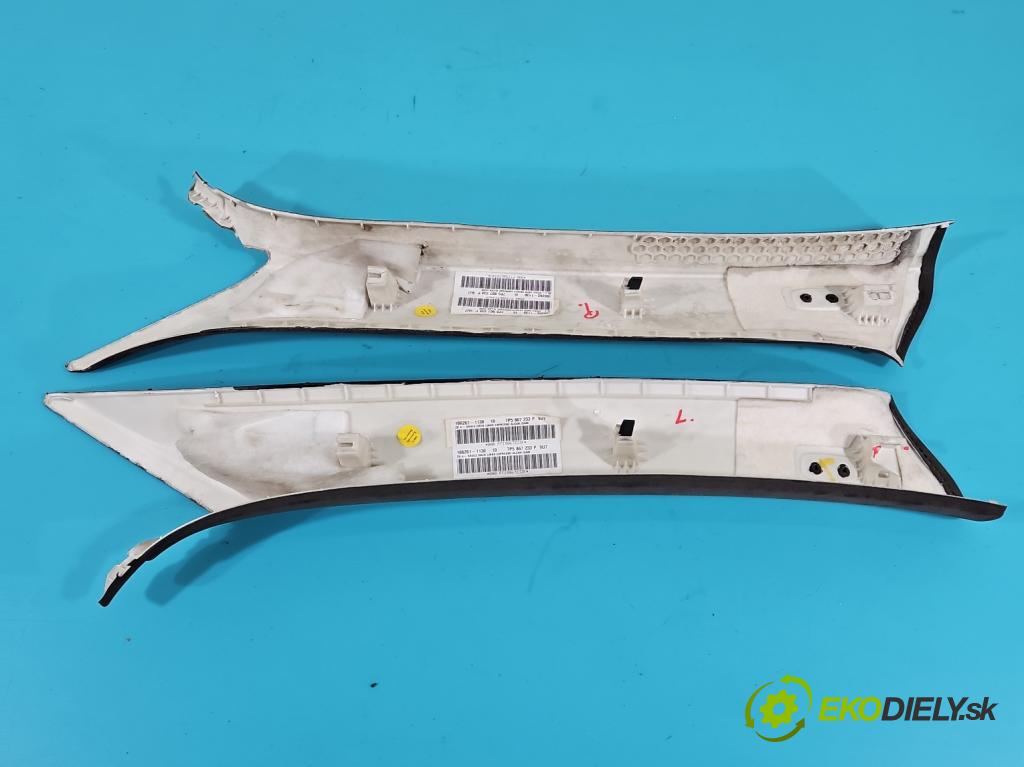 Porsche Cayenne II 2010-2017 16el, hnedá ALCANTARA 6pin poškozené: spojovacie prvky: plastov