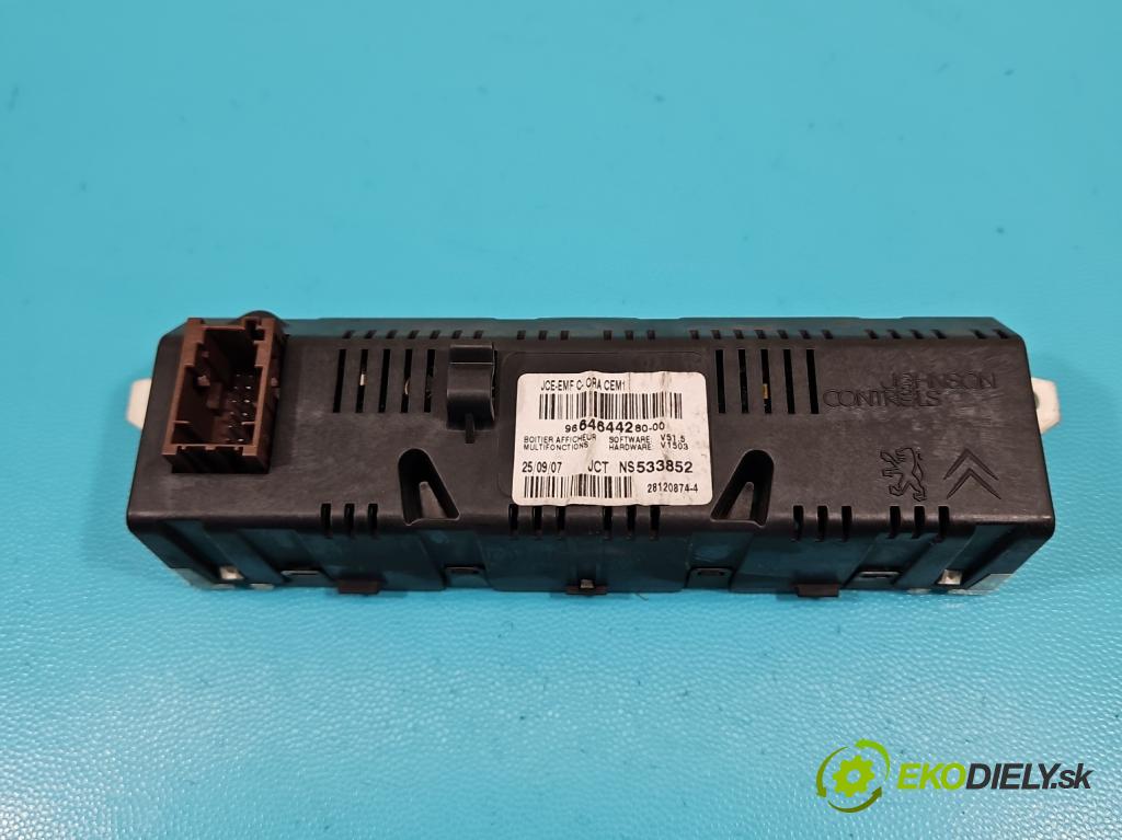 Peugeot 407 1.6 hdi 109 HP manual 80 kW 1560 cm3 4- Zobrazit: 9664644280 (Prístrojové dosky, displeje)