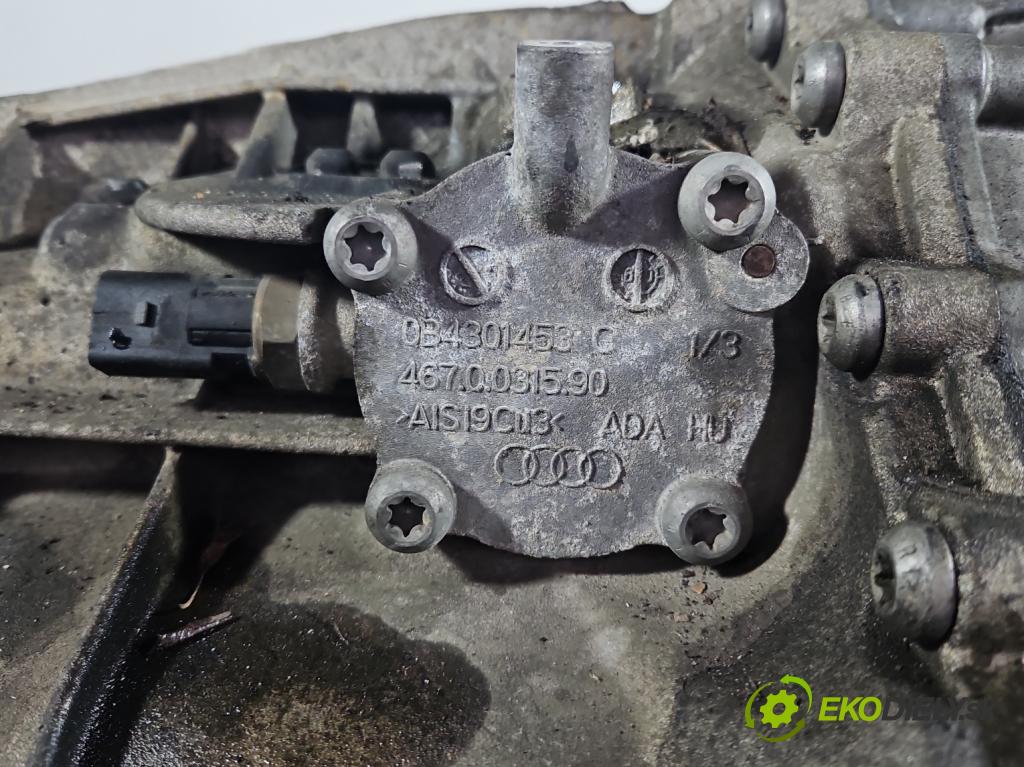 Audi A4 B8 2007-2015 1.8 TFSI 120 HP manual 88 kW 1798 cm3 5- prevodovka stupeň,rýchlosť manual LLV