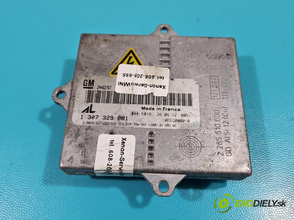 Opel Zafira A 1999-2005 1.8 16V 125 hp manual 92 kW 1796 cm3 5- měnič xenon 1307329081 (Měniče)