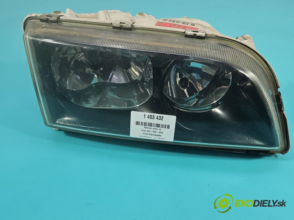 Volvo S40 I 1995-2004 1.9 dci 102 HP manual 75 kW 1870 cm3 4- Reflektor: pravý 30899679 (Pravé)