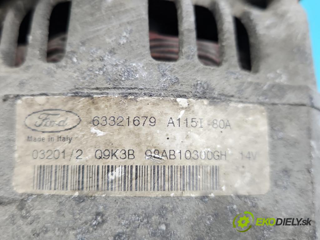 Ford Focus Mk1 1998-2004 1.6 16V 101 HP manual 74 kW 1596 cm3 5- Alternator 98AB-10300-GH (Alternátory)