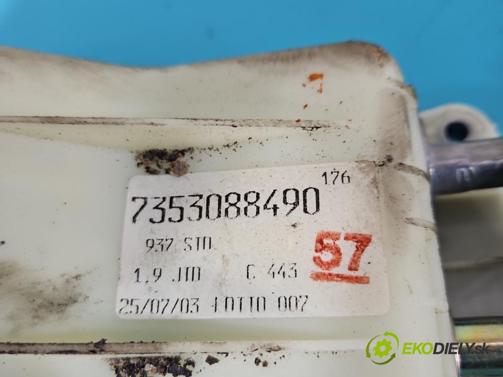 Alfa romeo 147 1.9 jtd 116 HP manual 85 kW 1910 cm3 5- Páka: Změny: stupeň,rýchlosť 7353088490 (Rýchlostná páka (kulisa))