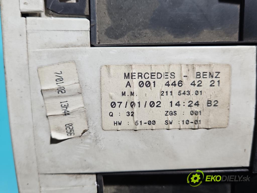 Mercedes Vito W638 1996-2003 2.2 cdi 82 HP manual 60 kW 2151 cm3 5- prístrojovka/ budíky  (Prístrojové dosky, displeje)