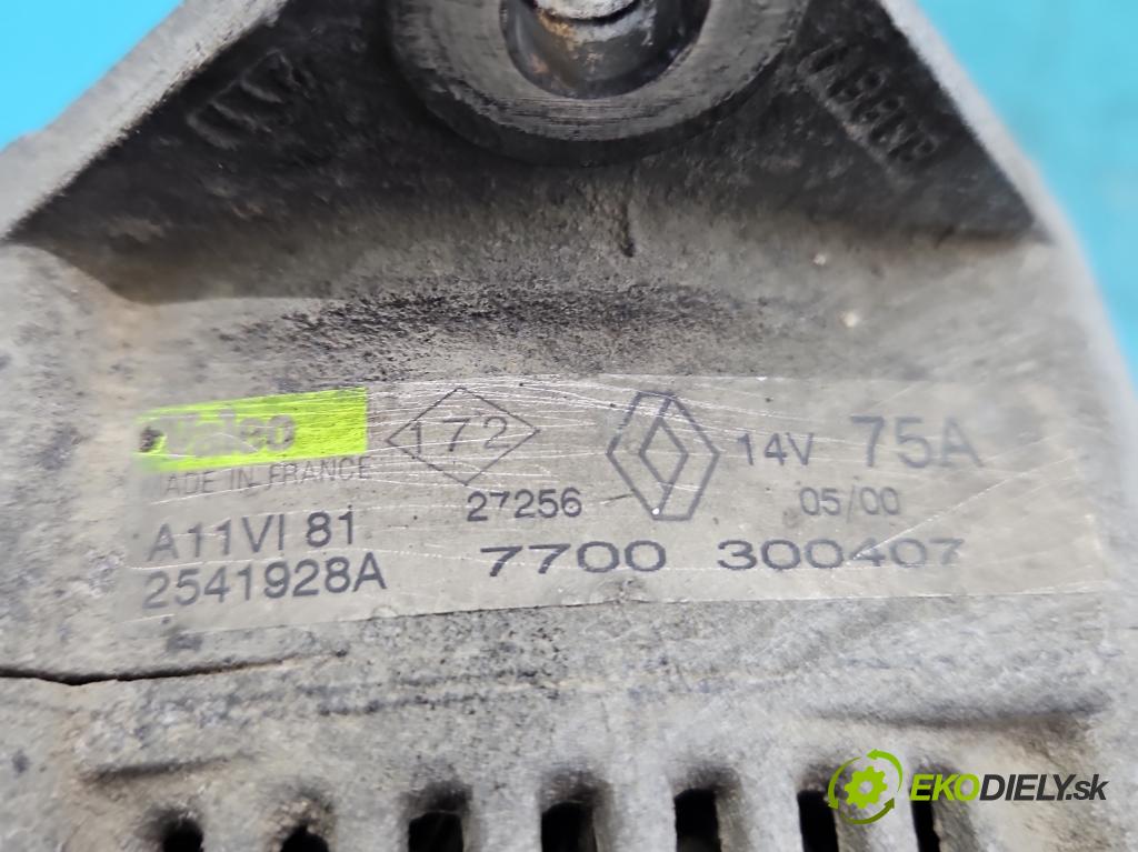 Renault Master II 1998-2010 2.5d 80 HP manual 59 kW 2499 cm3 5- Alternator 7700300407 (Alternátory)