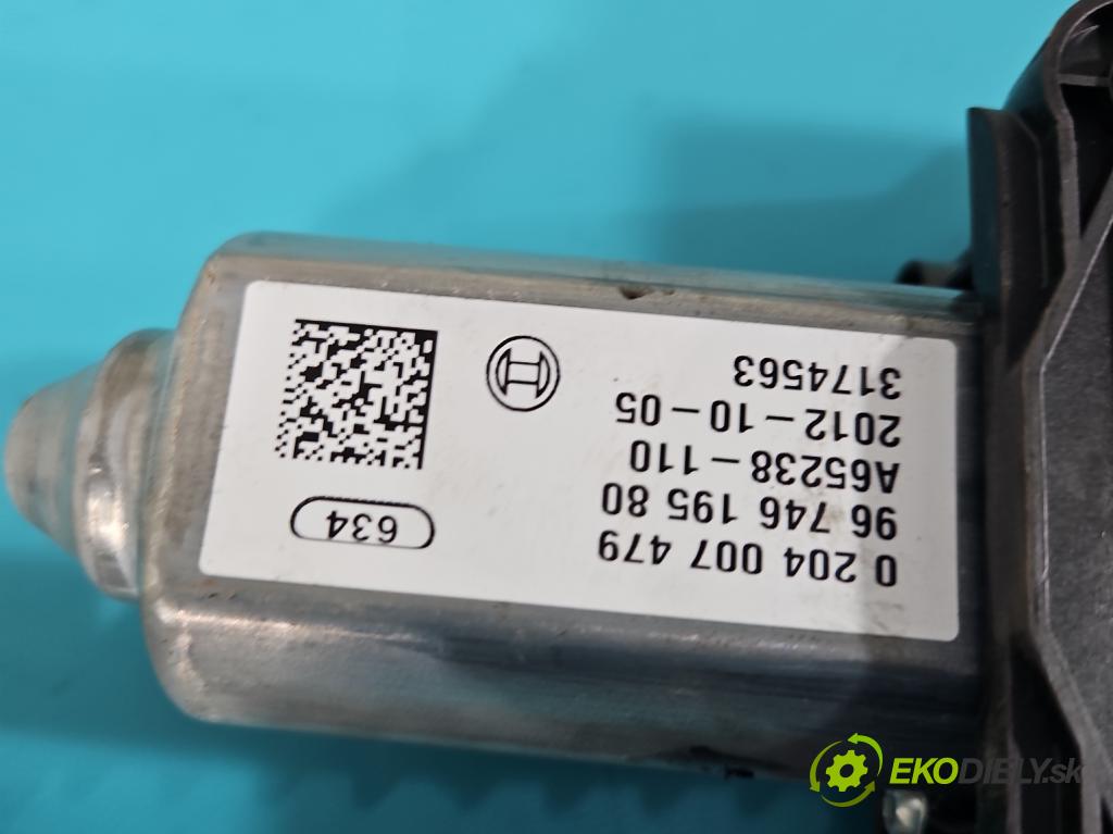 Citroen DS5 2011-2015 1.6 THP 156 HP automatic 115 kW 1598 cm3 5- Brzda manuál: elektrický: 9670452780 (Ručné brzdy)