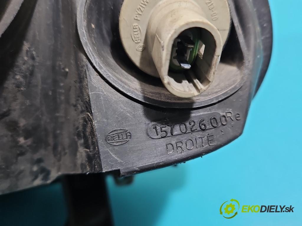 Renault Thalia I 1998-2009 1.4 16V 98 HP manual 72 kW 1390 cm3 4- Reflektor: pravý (Pravé)