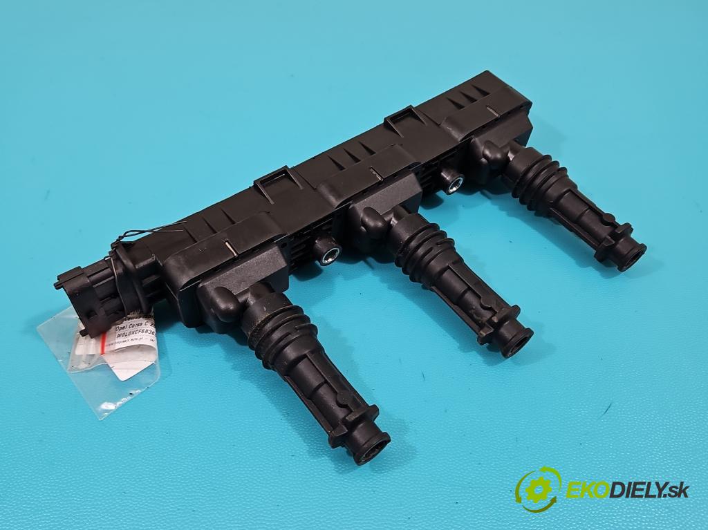 Opel Corsa C 2000-2006 1.0 12V 58 HP manual 43 kW 973 cm3 5- cievka zapaľovacia  (Zapaľovacie cievky, moduly)