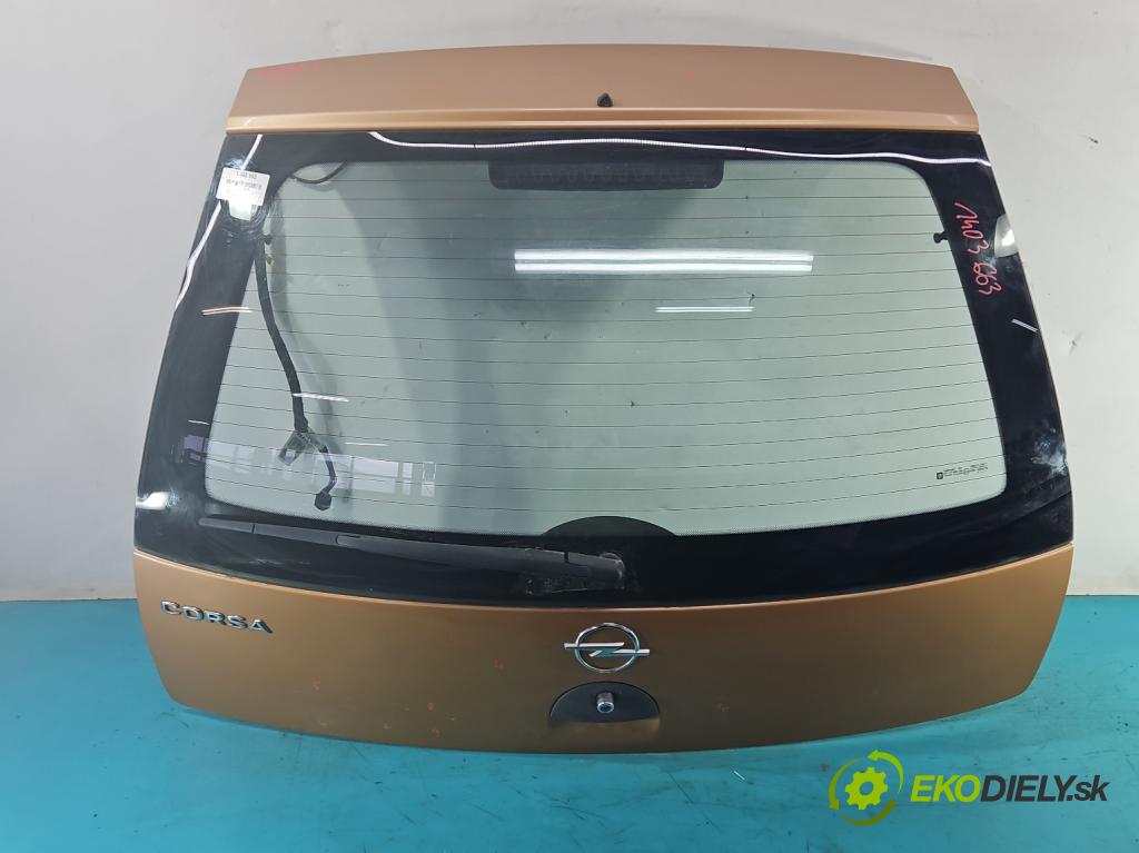 Opel Corsa C 2000-2006 1.0 12V 58 hp manual 43 kW 973 cm3 5- zadní kufrové dveře  (Zadní kapoty)