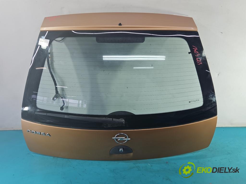 Opel Corsa C 2000-2006 1.0 12V 58 hp manual 43 kW 973 cm3 5- zadní kufrové dveře  (Zadní kapoty)