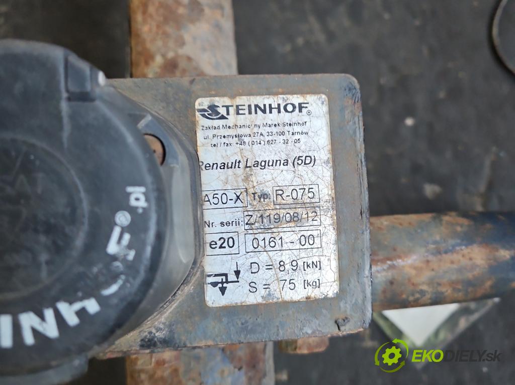 Renault Laguna II 2001-2007 1.8 16V 116 hp manual 85 kW 1783 cm3 5- oko tažné  (Tažná zařízení)