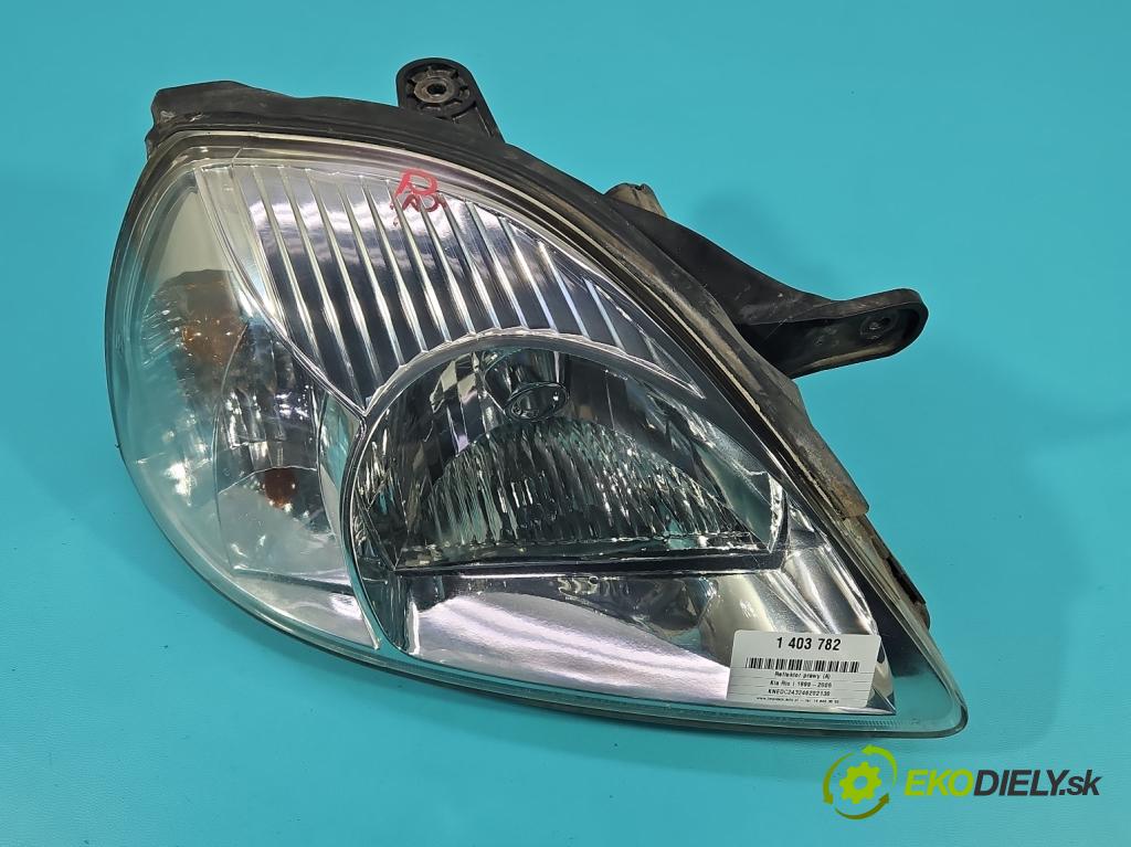 Kia Rio I 1999-2005 1.5 16V 97KM manual 71 kW 1493 cm3 5- Reflektor: pravý (Pravé)