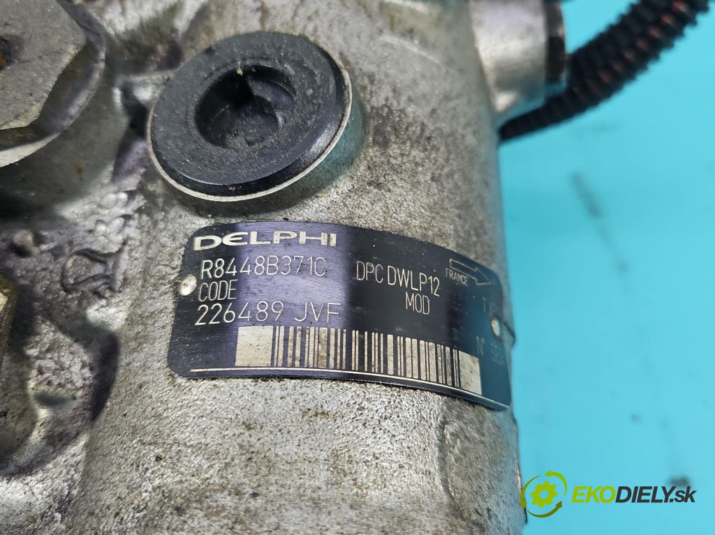 Citroen Berlingo I 1996-2008 1.9d 69KM manual 51 kW 1868 cm3 5- čerpadlo vstrekovacia R8448B371C (Vstrekovacie čerpadlá)