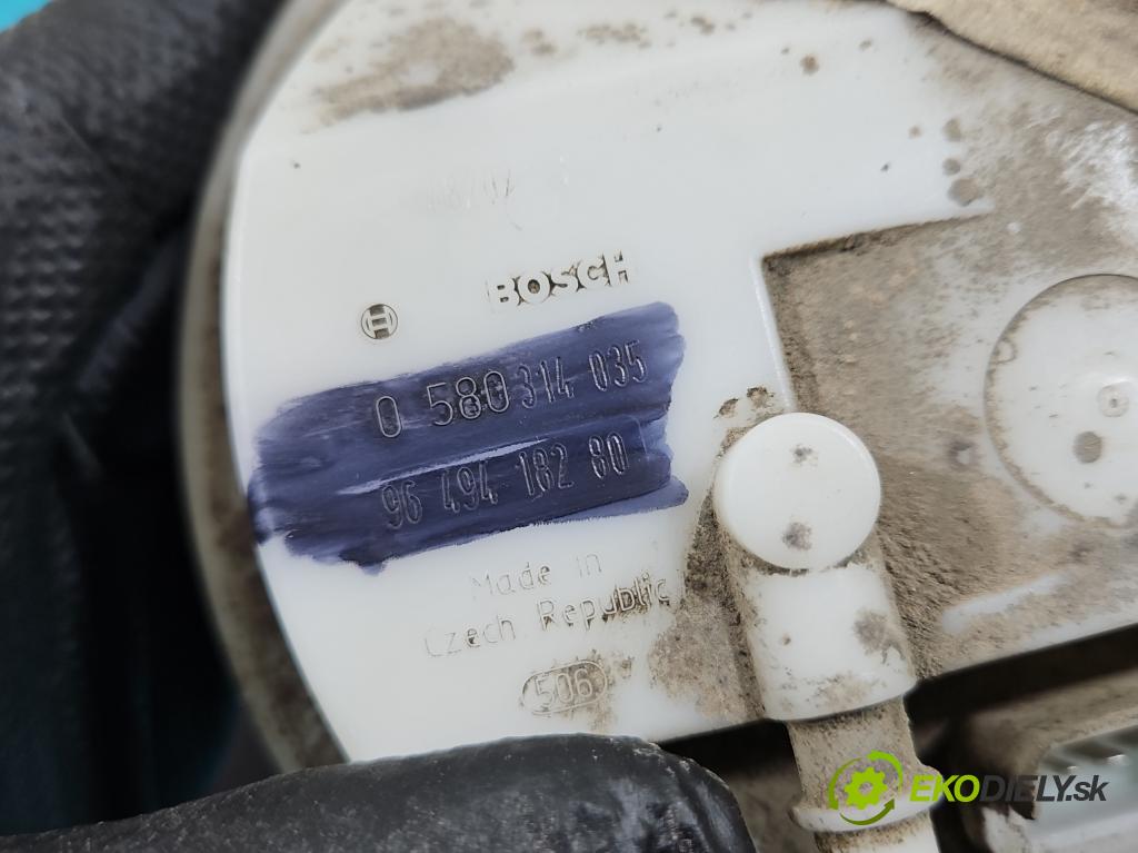 Citroen C3 I 2002-2009 1.4 73 hp manual 54 kW 1360 cm3 5- čerpadlo paliva 0580314035