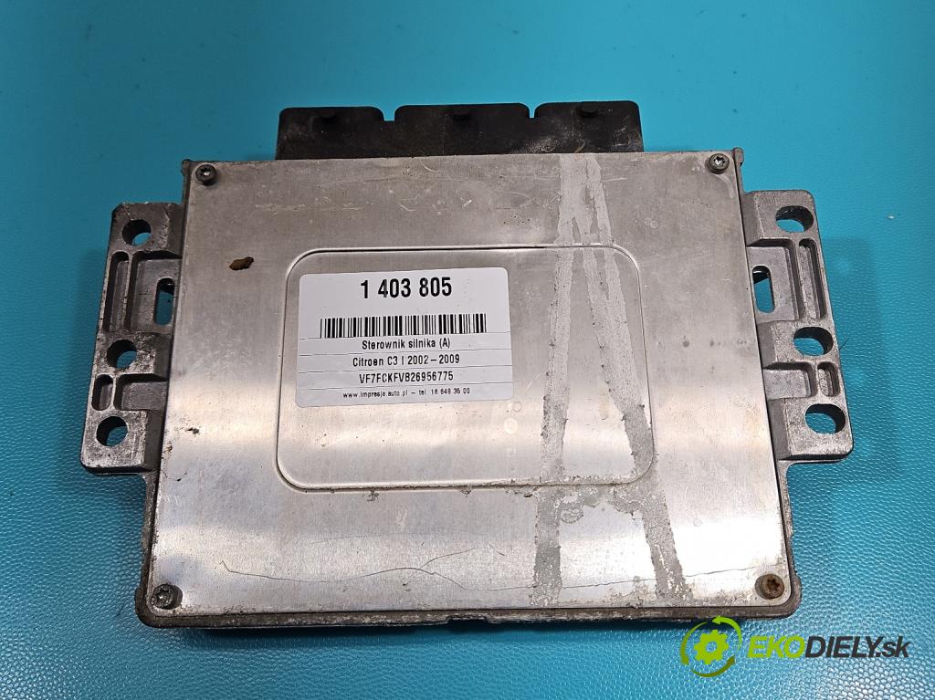 Citroen C3 I 2002-2009 1.4 73 HP manual 54 kW 1360 cm3 5- riadiaca jednotka motora 9642222380