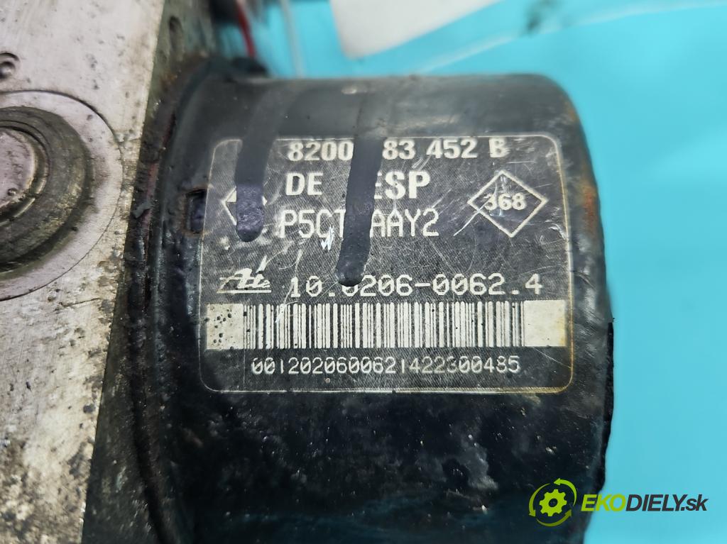 Renault Laguna II 2001-2007 1.8 16V 116 HP manual 85 kW 1783 cm3 5- čerpadlo abs 8200183452B (Pumpy ABS)