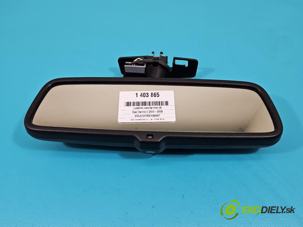 Opel Vectra C 2002-2008 1.9 cdti 150 hp manual 110 kW 1910 cm3 5- zpětné zrcátko vnitřní  (Světla vnitřní)
