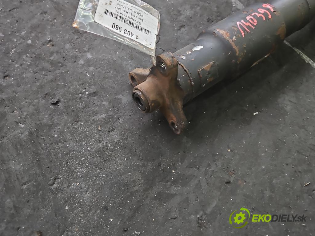 Bmw 3 E46 1998-2007 2.0d 136 HP manual 100 kW 1951 cm3 5- Hřídel: zadné  (Kardaňové hriadele)