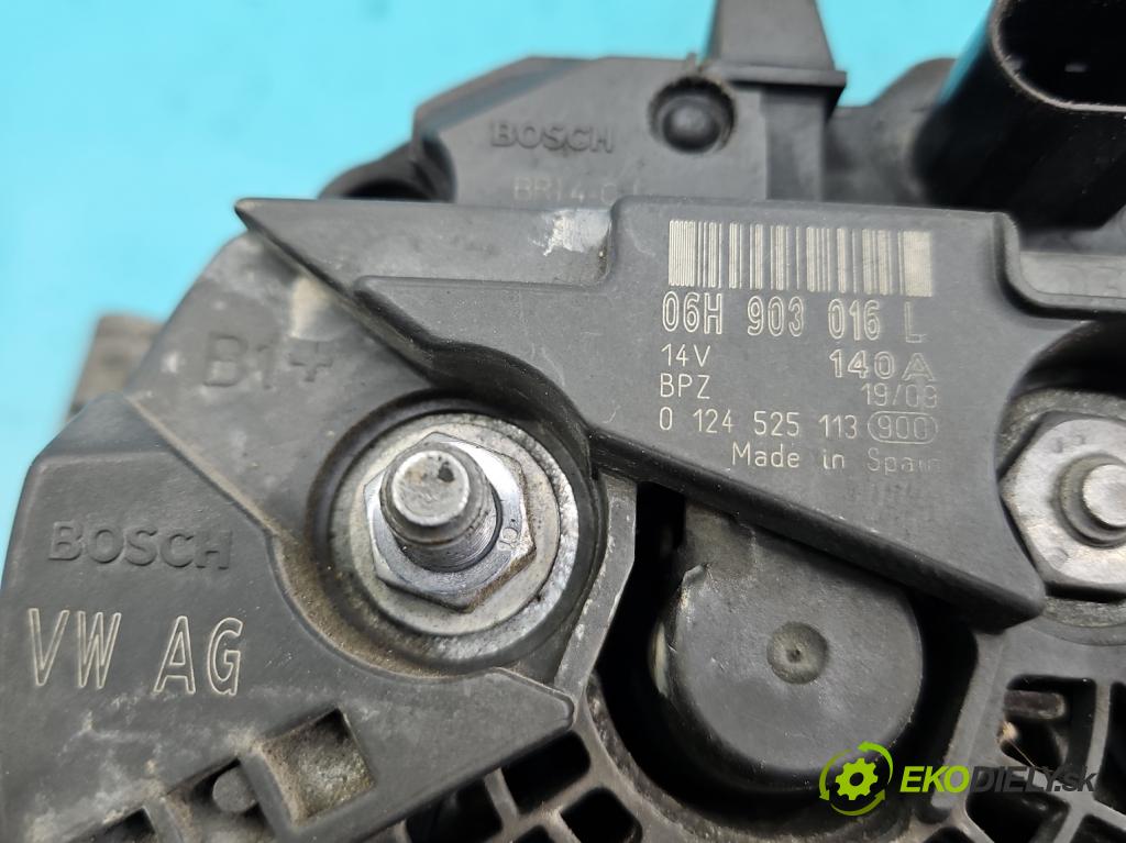 Audi A4 B8 2007-2015 1.8 TFSI 120 HP manual 88 kW 1798 cm3 5- Alternator 06H903016L (Alternátory)