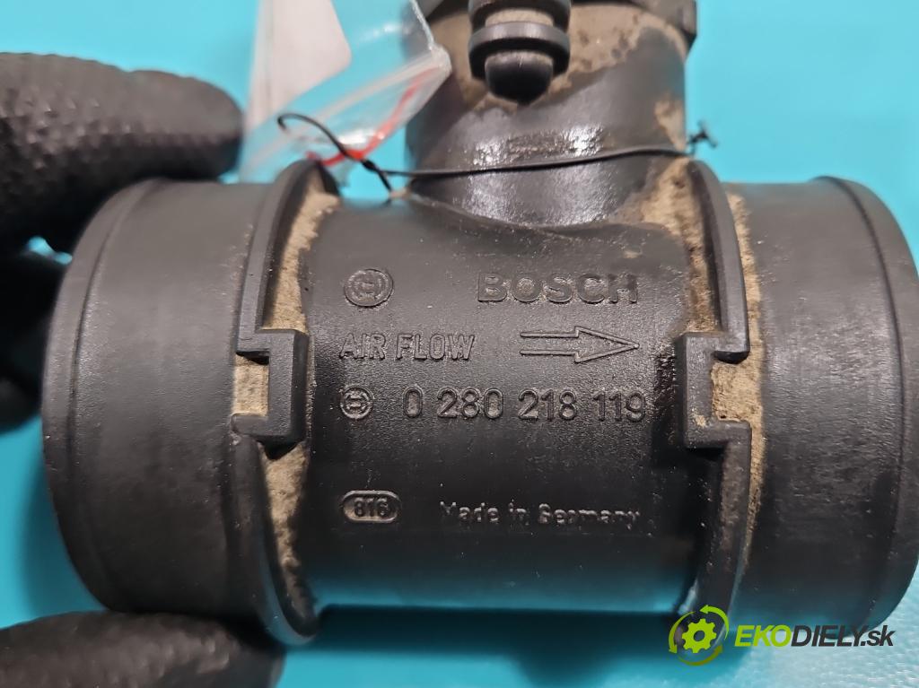 Opel Tigra B 2004-2009 1.4 16V 90 HP manual 66 kW 1364 cm3 2- průtokoměr: 0280218119 (Váhy vzduchu)