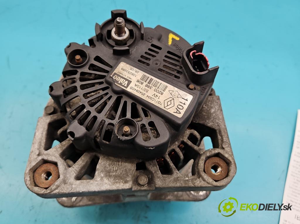 Nissan Micra K12 2003-2010 1.5 dci 68 HP manual 50 kW 1461 cm3 3- Alternator 820038806 (Alternátory)