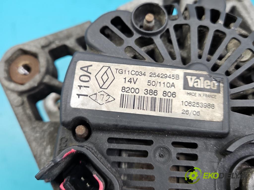 Nissan Micra K12 2003-2010 1.5 dci 68 HP manual 50 kW 1461 cm3 3- Alternator 820038806 (Alternátory)