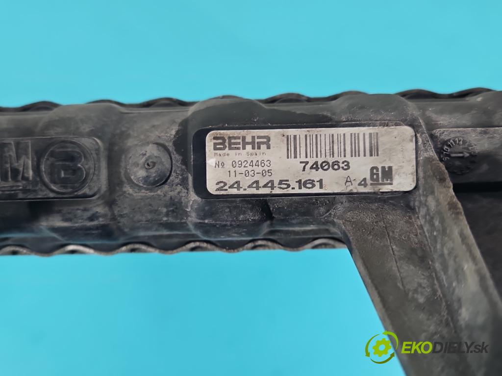 Opel Tigra B 2004-2009 1.4 16V 90 hp manual 66 kW 1364 cm3 2- Chladič vody  (Chladiče vody)