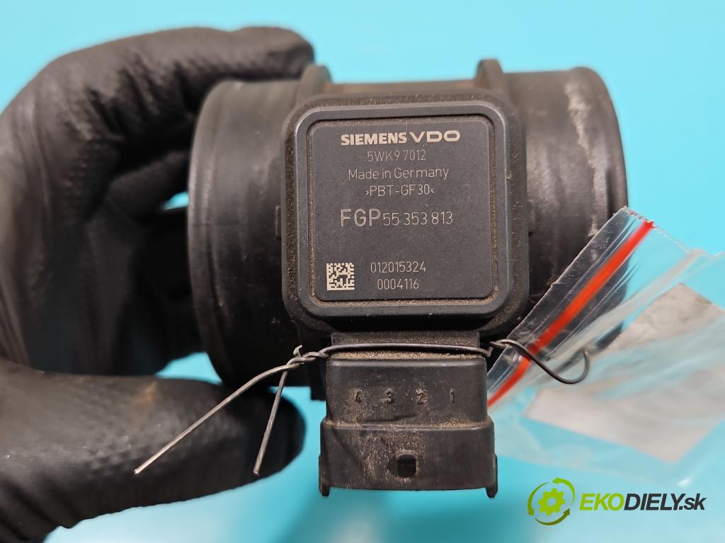 Opel Zafira B 2005-2014 1.8 16V 140 HP manual 103 kW 1796 cm3 5- průtokoměr: 55353813 (Váhy vzduchu)