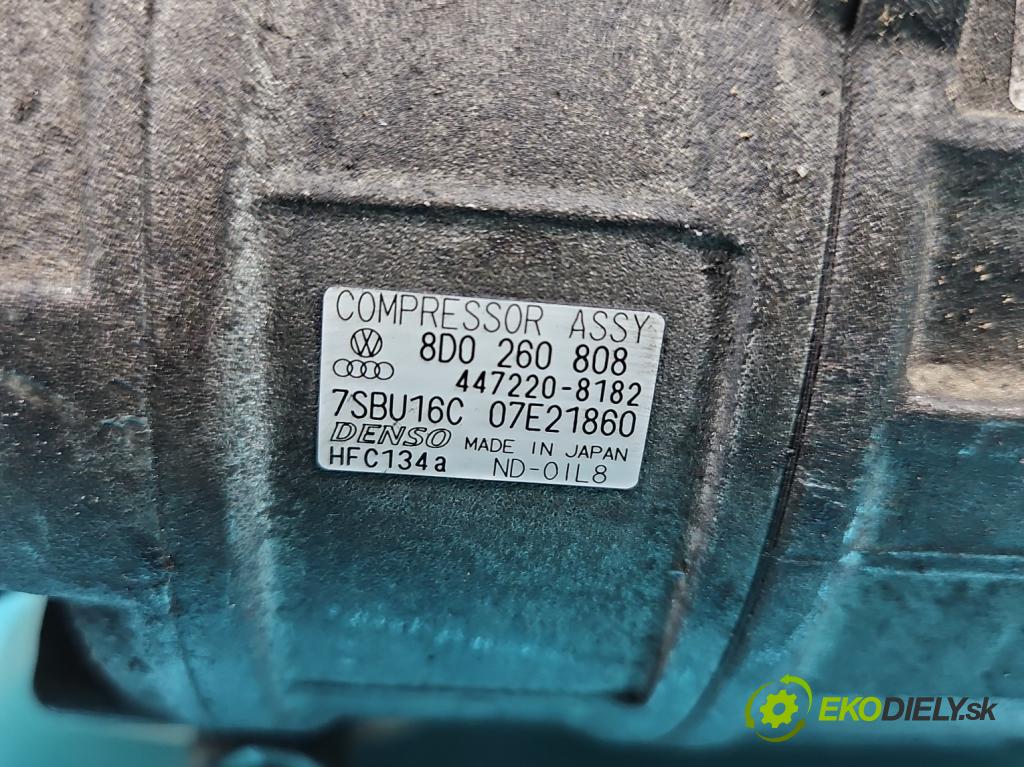 Vw Passat B5 1995-2005 1.9 tdi 101 hp manual 74 kW 1896 cm3 5- Kompresor: klíma 8D0260808 (Kompresory)