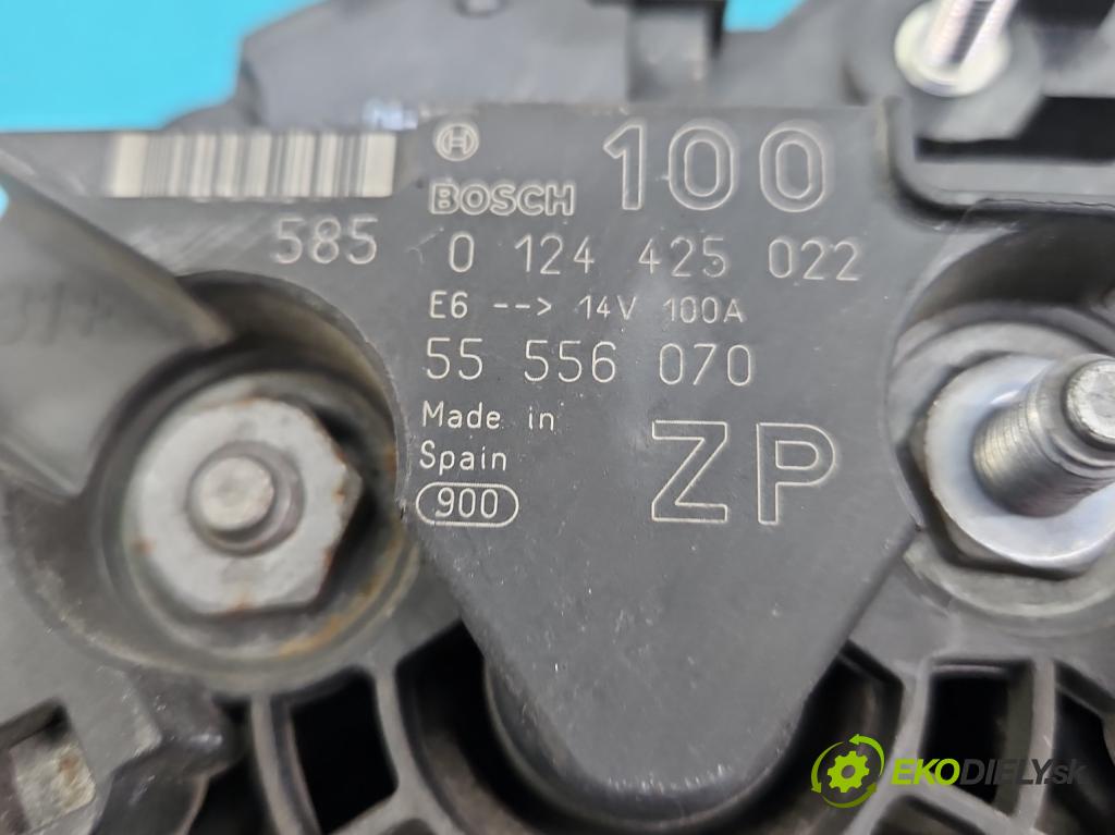 Opel Meriva A 2002-2010 1.8 16V 125 HP manual 92 kW 1796 cm3 5- Alternator 0124425022 (Alternátory)